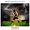 Nia Jones - Softball Sports Enliven Effect Photography Template - PrivatePrize - Photography Templates