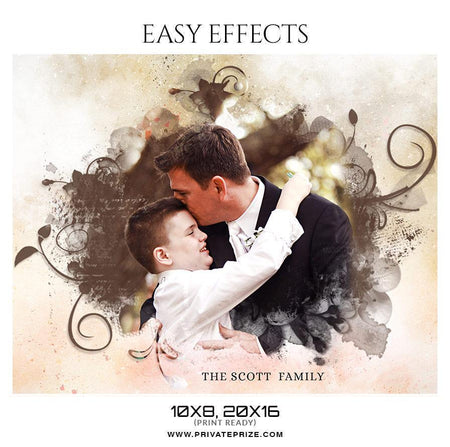 The Scott Family - Father's Day Easy  Effect - PrivatePrize - Photography Templates