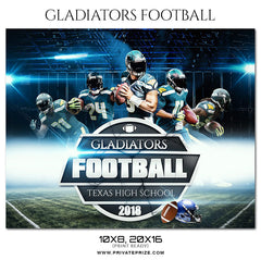 GLADIATORS - FOOTBALL  Themed Sports Photography Template