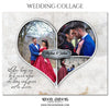 Alyssa and John - Wedding Collage Photography Template - Photography Photoshop Template