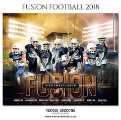 Fusion Football Themed Sports Photography Template