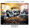 Fusion Football Themed Sports Photography Template - Photography Photoshop Template