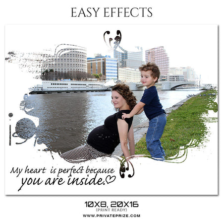 YOU ARE INSIDE - MATERNITY EASY EFFECTS - Photography Photoshop Template