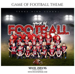 Game of football - Football Themed Sports Photography Template