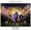 Run - Football Themed Sports Photography Template - PrivatePrize - Photography Templates