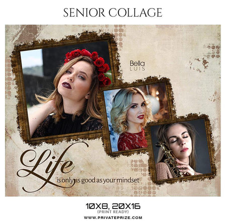 Bella luis - Senior Collage Photography Template - PrivatePrize - Photography Templates