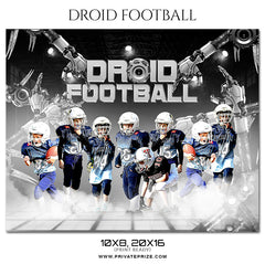 Droid Football Themed Sports Photography Template