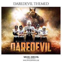Daredevil - Football Themed Sports Photography Template