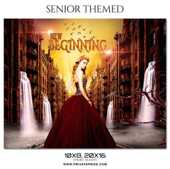 New Beginning - Senior Themed Photoshop Template