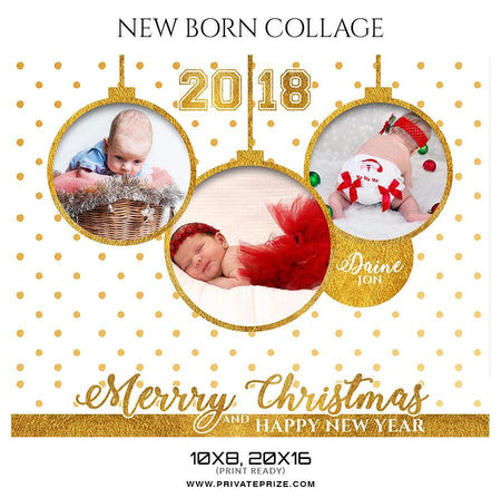 Daine Jon - New Born Baby Collage - PrivatePrize - Photography Templates