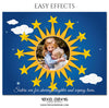 SISTERS - EASY EFFECTS KIDS PHOTOGRAPHY - Photography Photoshop Template