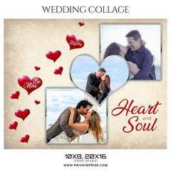 Heart and Soul - Valentine's Wedding Collage Templates