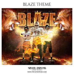 Blaze -  Football Themed Sports Photography Template