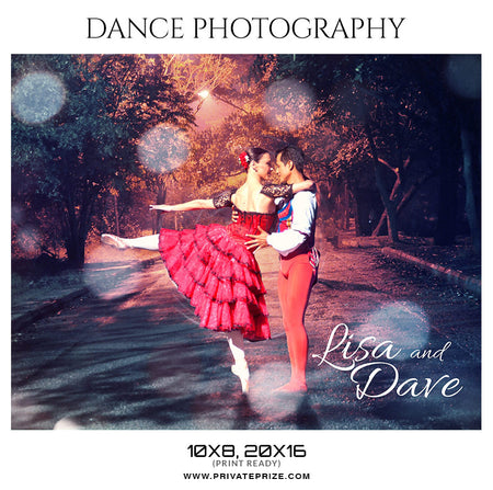LISA & DAVE- DANCE PHOTOGRAPHY - ENLIVEN EFFECTS PHOTOSHOP TEMPLATE - Photography Photoshop Template