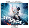 Explosive Themed Sports Template - Photography Photoshop Template