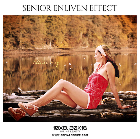 Elinor Roy  - Senior Enliven Effect Photoshop Template - Photography Photoshop Template