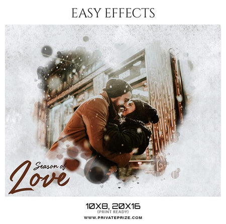 Season of love - Valentines Easy Effects Templates - PrivatePrize - Photography Templates