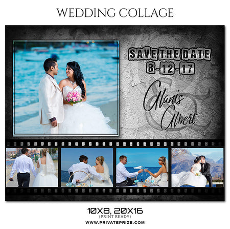 Eldon and Daisi - Wedding Collage - Photography Photoshop Template