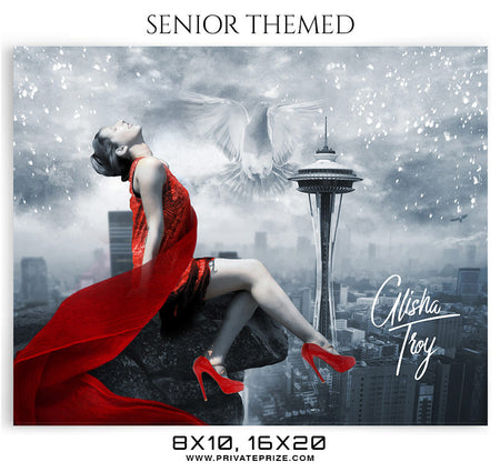 ALISHA TROY - SENIOR THEMED - Photography Photoshop Template