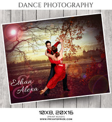 Ethan And Alexa - Dance Photography Photoshop Template