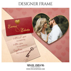 Earna snd Edwin - Valentine's Designer Frame Templates