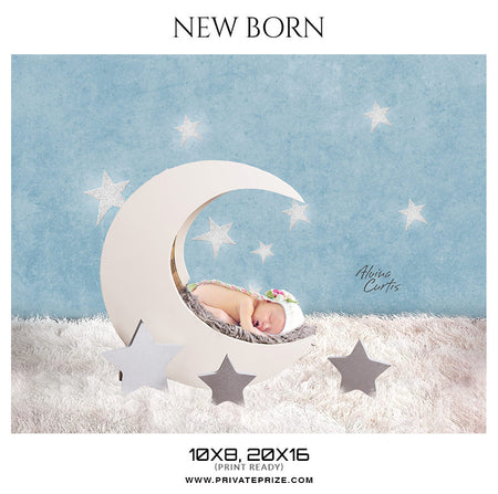 Alvina Curtis New Born Photography Photoshop Templates - Photography Photoshop Template