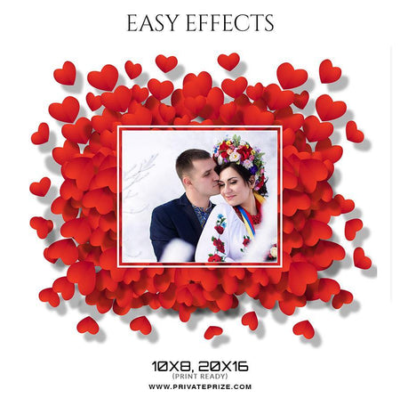 Couples Valentine's Easy Effects Templates - PrivatePrize - Photography Templates