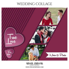 Nixen and Paula - Valentine's Wedding Collage Templates