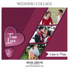 Nixen and Paula - Valentine's Wedding Collage Templates - PrivatePrize - Photography Templates