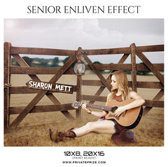 Sharon Mett - Senior Enliven Effect Photoshop Template