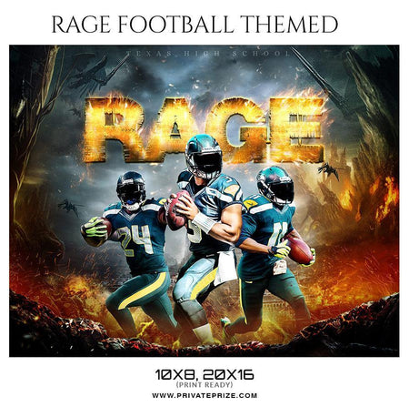 Rage - Football Themed Sports Photography Template - PrivatePrize - Photography Templates