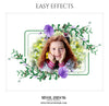 FLORAL EASY EFFECTS - Photography Photoshop Template