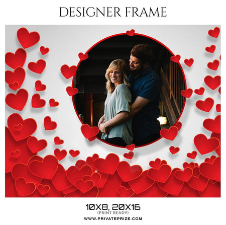 Couples Valentine's  - Designer Frame Templates - PrivatePrize - Photography Templates