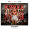 Basketball Theme 2018 Sports Photoshop Template - Photography Photoshop Template
