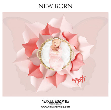 Mysti New Born Photography Photoshop Templates - Photography Photoshop Template