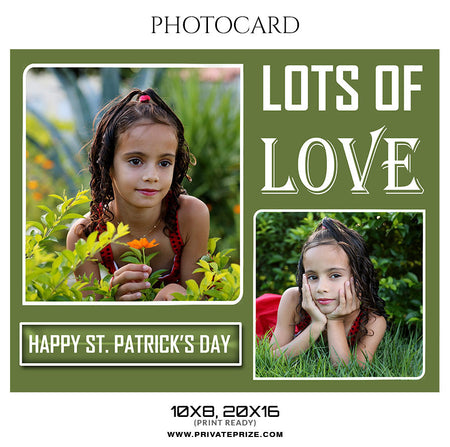 ST. PATRICK'S PHOTOCARD - Photography Photoshop Template