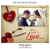 Nelly and Malin - Valentine's Designer Frame Templates - PrivatePrize - Photography Templates
