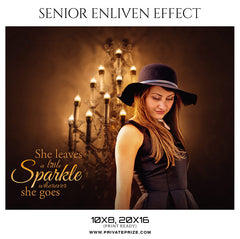 Sparkle- Senior Enliven Effect Photography Template