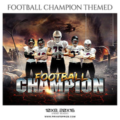 Football Champion - Themed Sports Photography Template