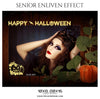 Leah Jon - Happy Halloween Senior Enliven Effect - Photography Photoshop Template