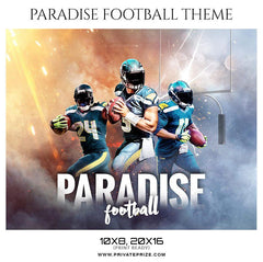 Paradise -  Football Themed Sports Photography Template
