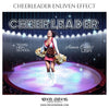 Anna Curtis Cheerleader - Sports Photography Template - Photography Photoshop Template