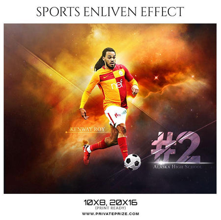 Kenway Roy - Soccer Sports Enliven Effect Photography Template - PrivatePrize - Photography Templates