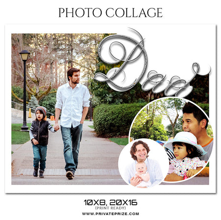 DAD - Father's day - Easy Effect - Photography Photoshop Template