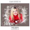 Hope - Christmas Easy Effects - Photography Photoshop Template