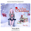 Penny Roy - Christmas Kids Photography Photoshop Template - Photography Photoshop Template