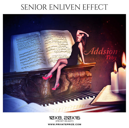 ADDSION TROY - SENIOR ENLIVEN PHOTOGRAPHY EFFECT - Photography Photoshop Template