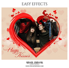 Hugs and Kisses - Valentines Easy Effects Templates