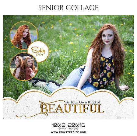 Sally Troy - Senior Collage Photography Template - PrivatePrize - Photography Templates