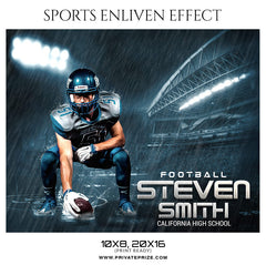 Steven Smith Football-Sports Enliven Effect Photography Template